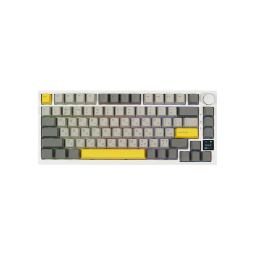 Клавиатура Epomaker AK820 Pro 75 Flying Fish Switch Hot-Swap RGB USB/Wireless/Bluetooth UA White (AK820-PRO-W-FF)