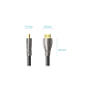 Кабель мультимедійний HDMI M to HDMI M 0.5m V2.0 4K60Hz braided zinc alloy black Vention (ALMBD)
