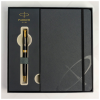 Ручка кулькова Parker SONNET 17 Black Lacquer GT BP + блокнот Parker + подар.упак. GIFT24 (86 032b24)