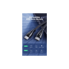 Кабель мультимедійний HDMI M to HDMI M 2.0m braided HD140 black Ugreen (80403)