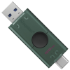 USB флеш накопитель Kingston 128GB DataTraveler Duo USB 3.2 / Type-C Black/Green (DTDEG2/128GB)