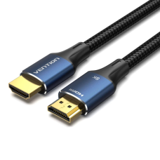 Кабель мультимедійний HDMI M to HDMI M 5.0m 8K cotton braided blue Vention (ALGLJ)