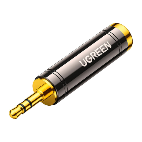 Переходник 3.5mm M to 6.35mm F AV168 black Ugreen (60711)