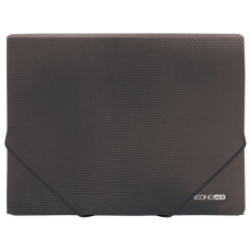 Папка на резинках Economix А4 фактура "оранж", черная (E31601-51)