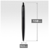 Ручка кулькова Parker JOTTER 17 XL Monochrome Black BT BP блістер (12 436)