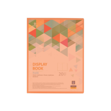 Папка с файлами Optima А4 с 20 файлами "FLEX", оранжевая (O32122-06)