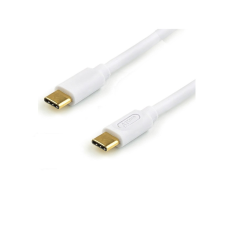 Дата кабель USB-C to USB-C 3.0m 60W 3A QC 3.0 white Atcom (AT-C30)