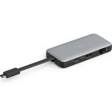 Порт-репликатор Digitus USB-C > HDMI/2xUSB-A/USB-C/SD/MicroSD/RJ54, Travel (DA-70916)