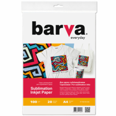 Фотопапір Barva A4 Everyday Sublimation 100 г, 20л (IP-TSE100-326)