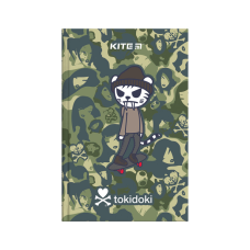 Книга записна Kite tokidoki тверда обкладинка, А6, 80 аркушів, клітинка (TK24-199-2)