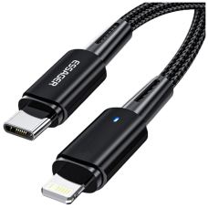 Дата кабель USB-C to Lightning 0.5m 20W black Essager (EXCTL-CGB01)