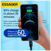 Дата кабель USB-C to Lightning 0.5m 20W black Essager (EXCTL-CGB01)