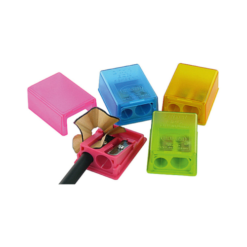 Точилка Kum Box с контейнером пластиковая с двумя отверстиями (2-in-1K2)