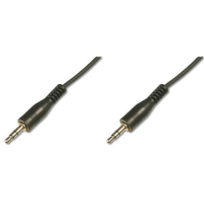 Кабель мультимедійний Jack 3.5mm M/Jack 3.5mm M 1.5m Digitus (AK-510100-015-S)