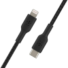 Дата кабель USB 2.0 AM to Lightning 1.0m braided black Belkin (CAA004BT1MBK)