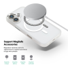 Чохол до мобільного телефона Armorstandart Unit MagCase Apple iPhone 17 Clear Silver + Orange Button Set (ARM90581)