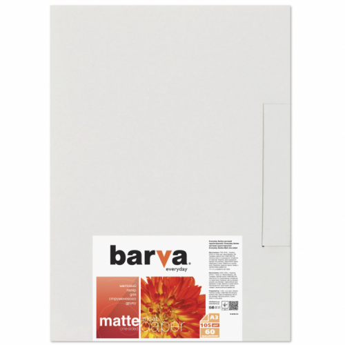 Фотопапір Barva A3 Everyday Matte 105г, 60л (IP-AE105-315)