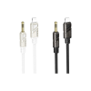 Кабель мультимедійний Lightning to 3.5mm M 1.0m BL22 black BOROFONE (6941991117749)