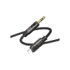 Кабель мультимедійний Lightning to 3.5mm M 1.0m BL22 black BOROFONE (6941991117749)