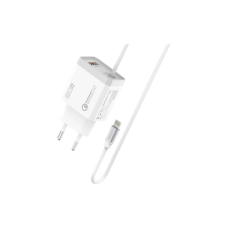 Зарядний пристрій Promate icharge-pdqc3 Lightning PD20W + USB-A QC3.0 White (icharge-pdqc3.white)