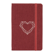 Книга записна Optima Heart А5 128 аркушів клітинка (O27191-03)