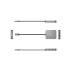 Концентратор J5create USB-C 5-in-1 1xHDMI + 1xUSB 3.2 + 1xUSB-C PD140W + 1xRJ45 1000Mbps gray (JCD3191-N)