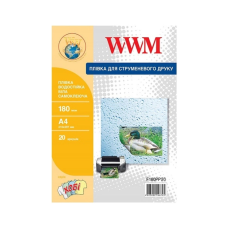Плівка для друку WWM A4, 180мкм, 20ст (F180PP20)