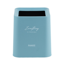 Корзина для бумаг Axent Настольный мусорный контейнер, квадратный, голубой (2132-07-A)