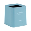 Корзина для бумаг Axent Настольный мусорный контейнер, квадратный, голубой (2132-07-A)