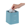 Корзина для бумаг Axent Настольный мусорный контейнер, квадратный, голубой (2132-07-A)