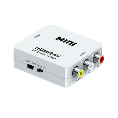 Переходник HDMI F to 3xRCA F AV 720P/1080P white Voltronic (YT-CM-HDMI/AV-W)