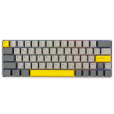 Клавиатура Epomaker EP64 60 Mulan Switch Hot-Swap RGB Wireless/Bluetooth/USB UA White (EP64-W-M)