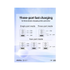 Зарядний пристрій Acefast 3xUSB 65W (2xUSB-C+USB-A) Gan A45 Fast Charger Mica gray (6974316282105)