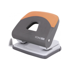 Діркопробивач Economix пластиковий, гумова вставка з лінійкою, до 30 аркушів (E40129)