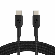 Дата кабель USB-C to USB-C 1.0m braided black Belkin (CAB004BT1MBK)