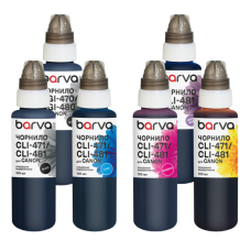 Чорнило Barva Canon PGI-480PGBK pigm + CLI-481BK/C/M/Y/PB 6x100 мл special (CPGI480-100-2MP)