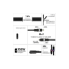 Дата кабель 6in1 inCharge XL 3.0m black Rolling Square (XLL01R)