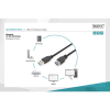 Дата кабель USB 3.0 AM/AF 3.0m black Digitus (AK-300203-030-S)