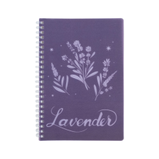 Блокнот Axent на спирали А5 80 листов, клетка, пластиковая обложка, Lavender 4 (8033-4-A)