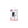 Зарядний пристрій XO L92C (2USB/2.4A) + USB - MicroUSB Чорний (XO-L92C-M)