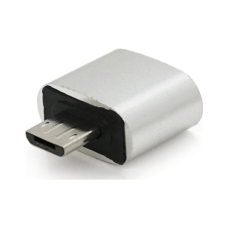 Перехідник USB 2.0 AF to Micro 5P M OTG silver Voltronic (YT-AF/M)