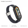 Ремешок для фитнес браслета Armorstandart Braided Solo Loop для Xiaomi Mi Band 8 Charcoal (ARM69928)