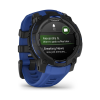 Смарт-часы Garmin Instinct 3, 45mm, AMOLED, Black with Bolt Blue Band, GPS смарт-годинник (010-02936-03)