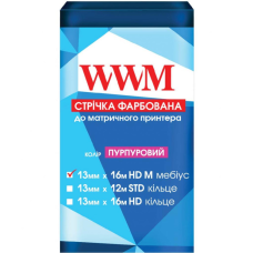 Лента к принтерам 13мм х 16м HD п. Black WWM (R13.16HR)