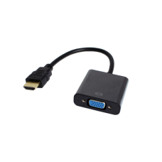 Перехідник HDMI M to VGA F V1.4 60Hz 0.15m black Patron (PN-HDMI-VGA)