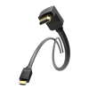 Кабель мультимедійний HDMI M to HDMI M 1.0m 90° corner black Vention (AAQBF)