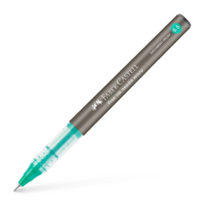 Ролер Faber-Castell Free Ink Needle Micro, колір чорнил зелений, 0,5 мм, одноразова (31404)