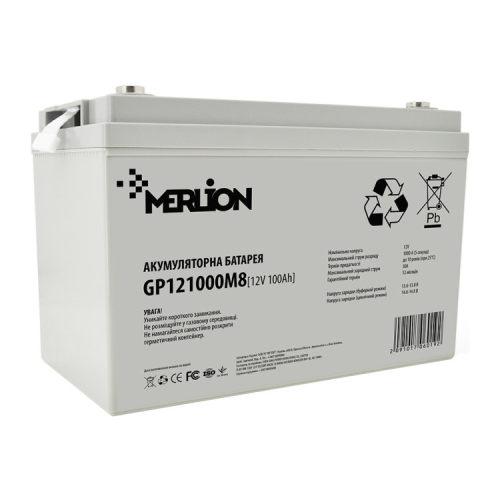 Батарея до ДБЖ Merlion 12V 100Ah (GP121000M8)