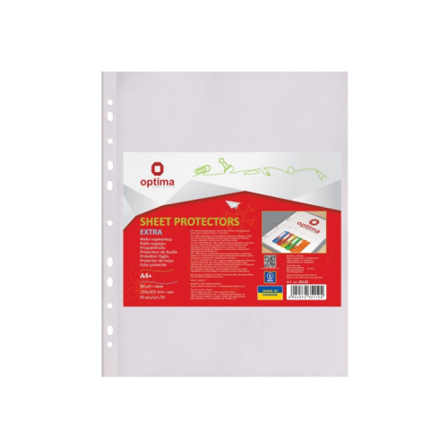 Файл Optima А4+ 80 мкм глянцевых, 50 штук (O35110)