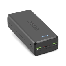 Батарея універсальна SBS 30000mAh 20W PD,QC, 2xUSB-A, 2xUSB-C Black (TTBB30000PD20K)